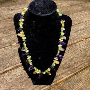 Stunning genuine gem stone necklace